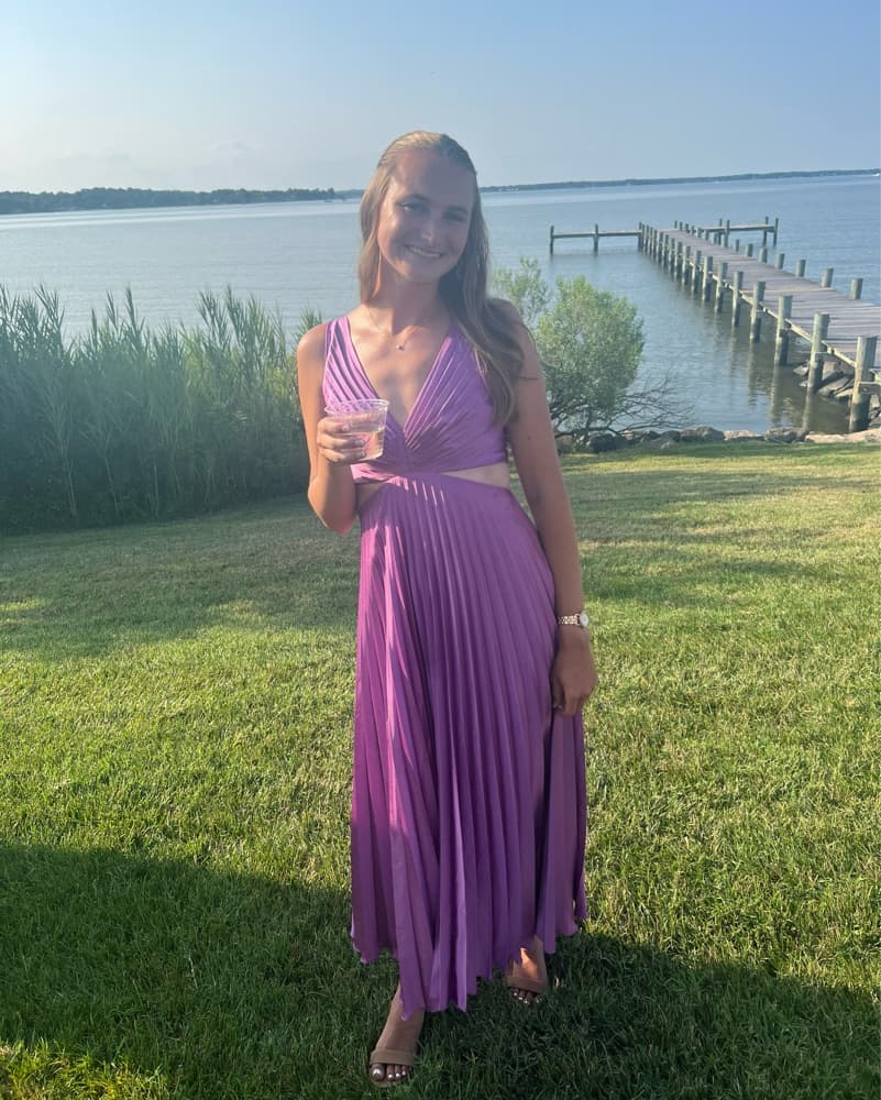  Lavender Maxi Dress Abercrombie  - Image 3