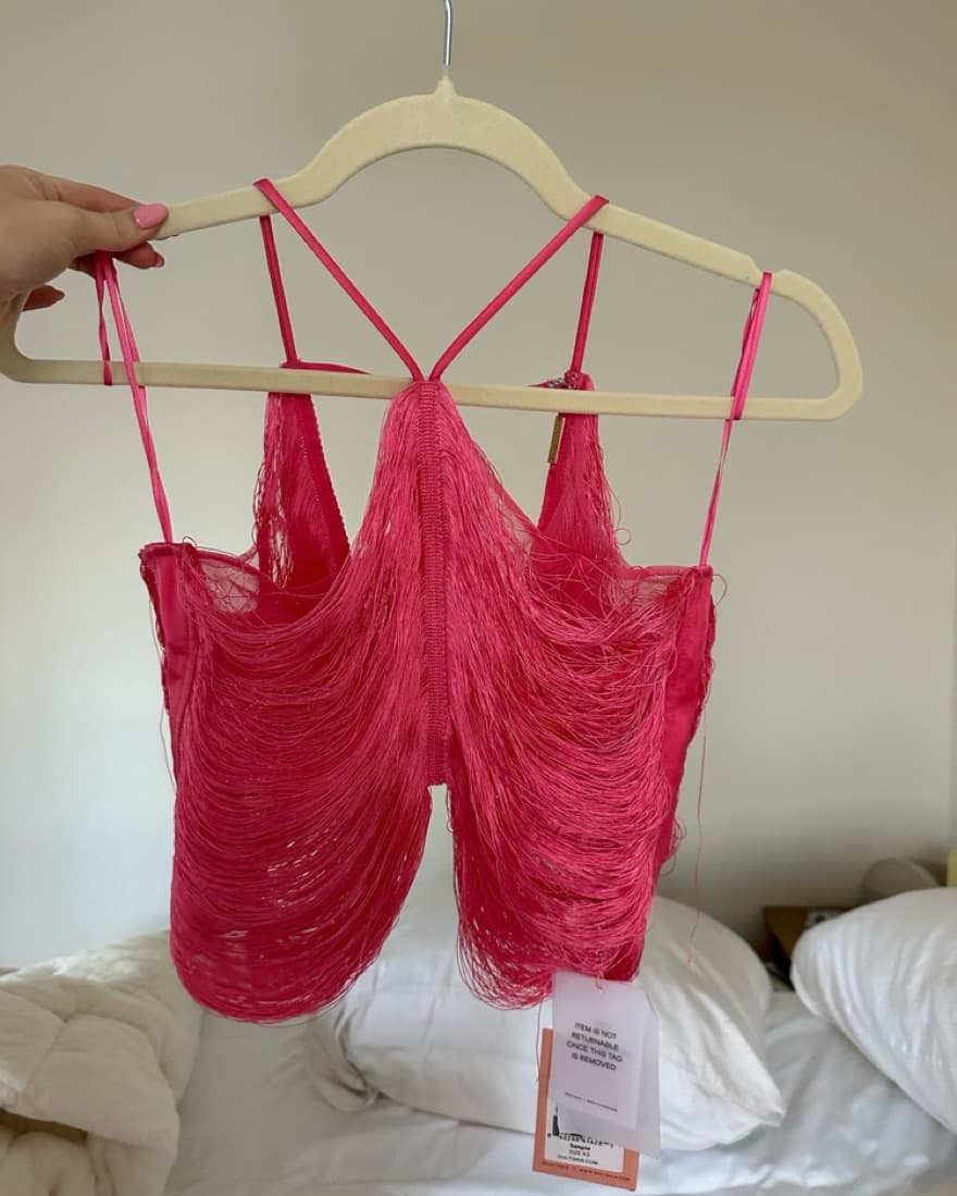 Cult Gaia Pink Fringe Quella Top by Cult Gaia | Pickle