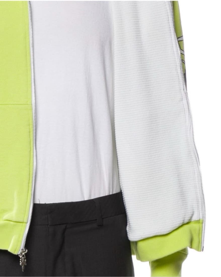Neon Chrome Hearts Graphic Zip-Up - Image 4