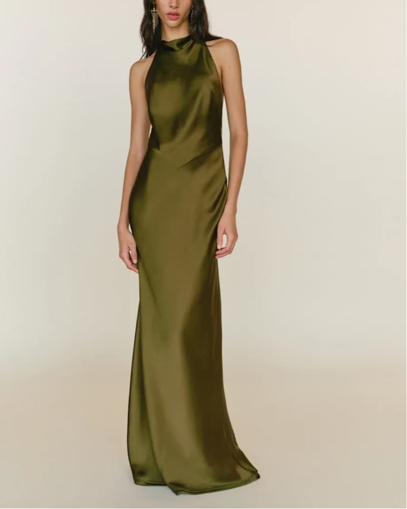 Reformation Bianca Silk Gown - Image 2