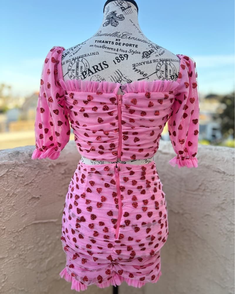 Lirika Matoshi Hearty pink top and skirt - Image 5