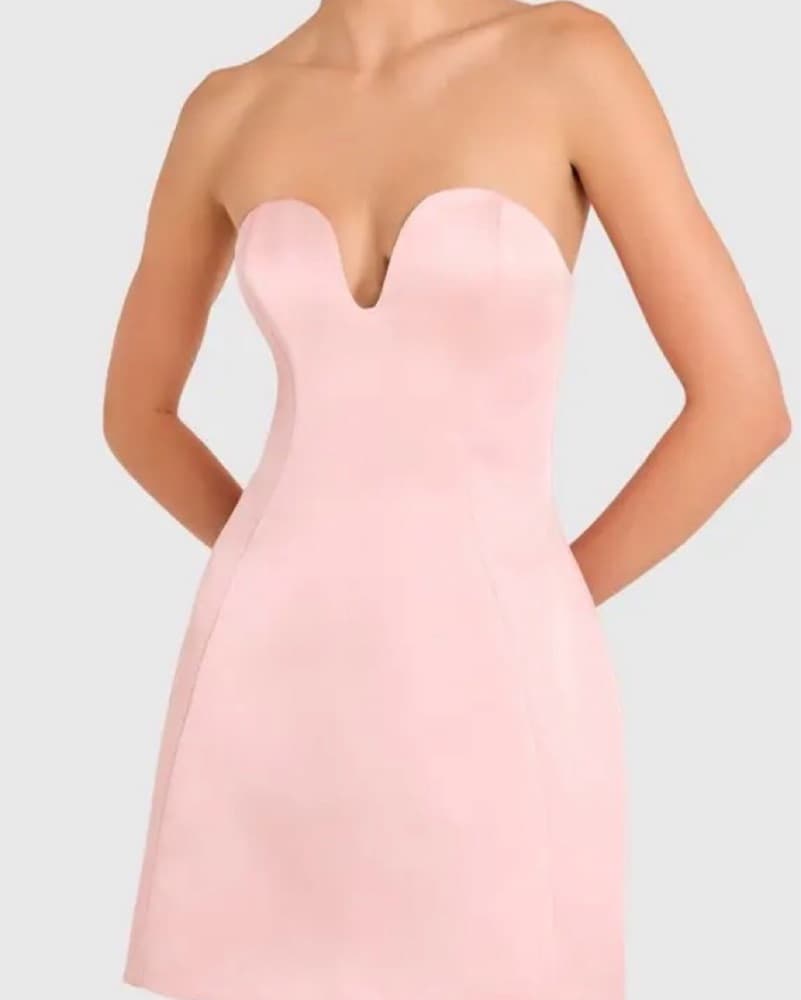 Amanda Uprichard Lodi Strapless Mini Dre - Image 3