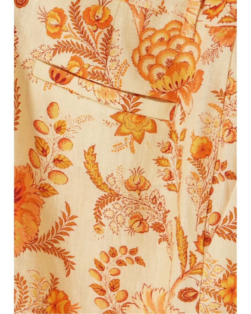 Zimmerman Cropped Floral Print Linen  - Image 3