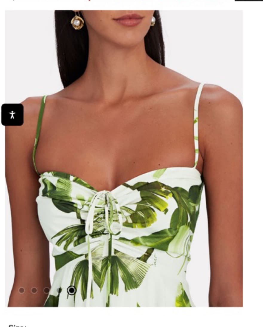 Cara Cara Green Tropical Dress  - Image 4