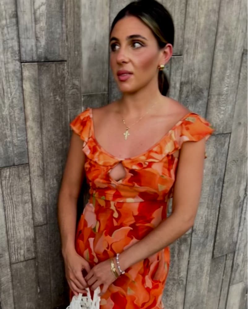 Vibrant Asymmetrical Floral Dress - Image 4