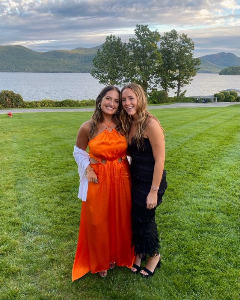 Vibrant Orange Halter Maxi Dress - Image 1