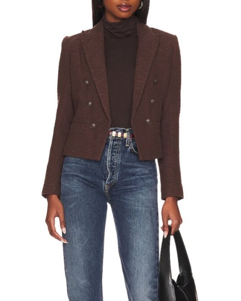 L’AGENCE - Brook Front Blazer (Espresso) - Image 4