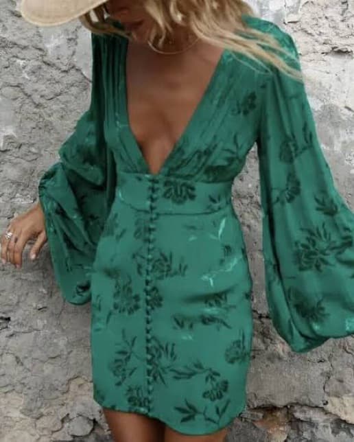 Rat & Boa Isabella Dress In Emerald - Image 2