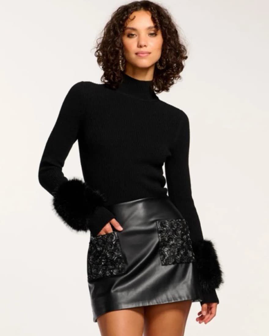 Ramy Brook Leather Skirt - Image 1