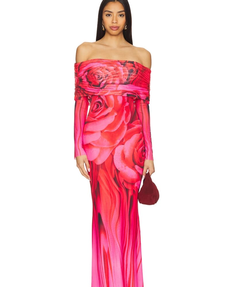 AFRM Thelma Dress In Organic Rose - Image 1