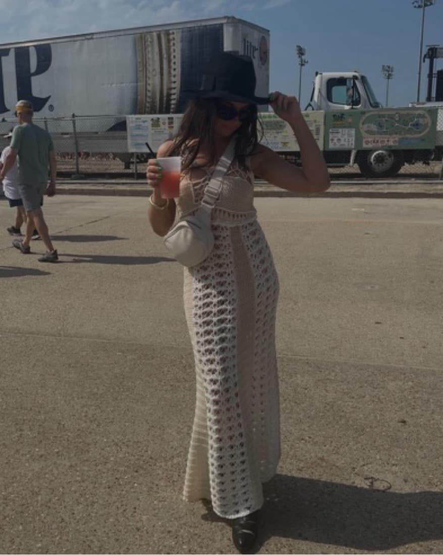 Crochet Maxi Dress - Image 3