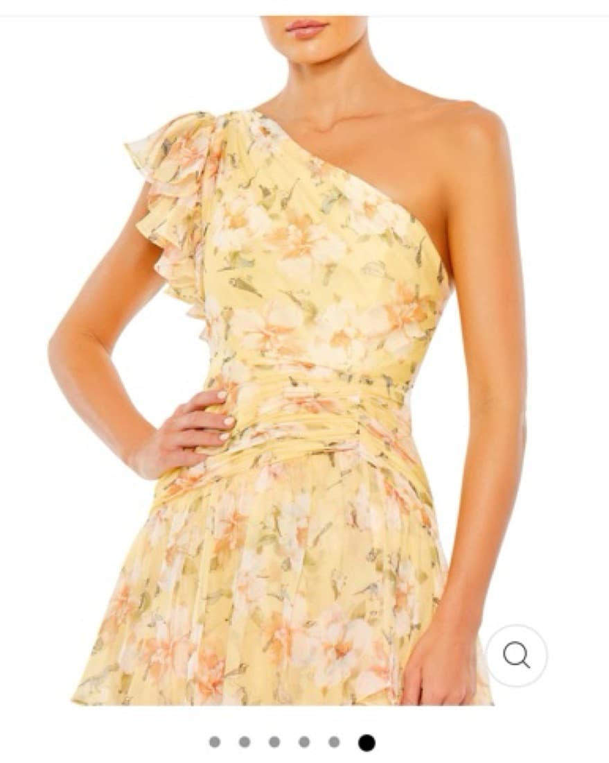 Yellow Floral Ruffle Tiered Maxi Dress - Image 3