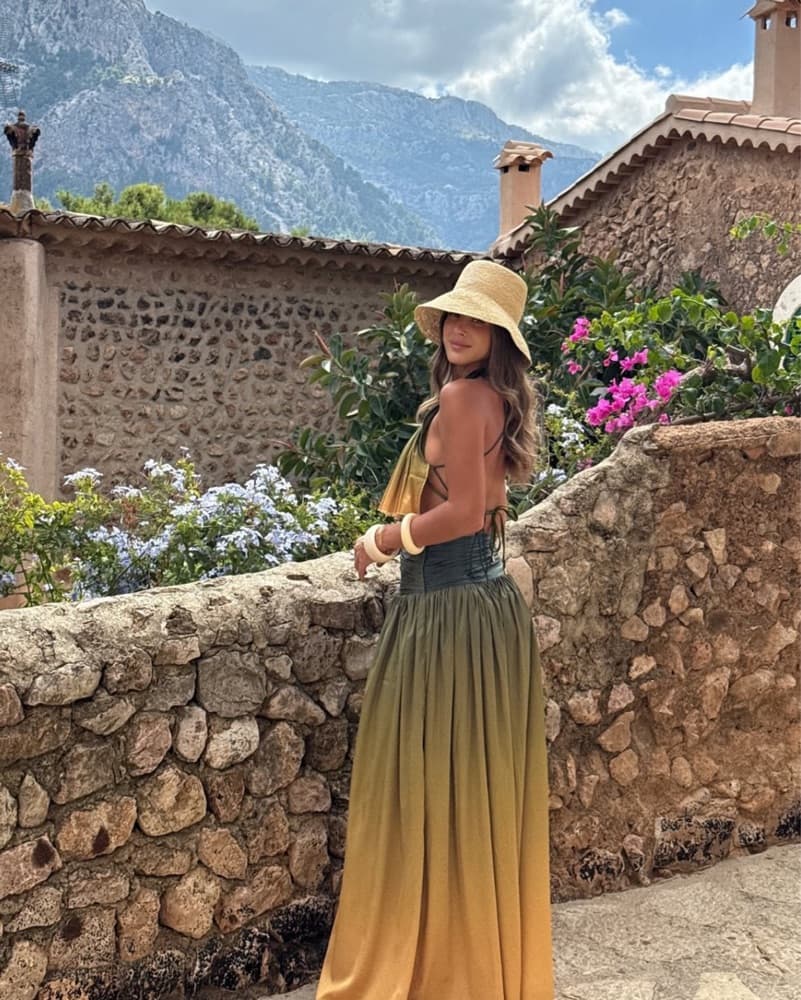 Ombré Halter Maxi Skirt Set - Image 2