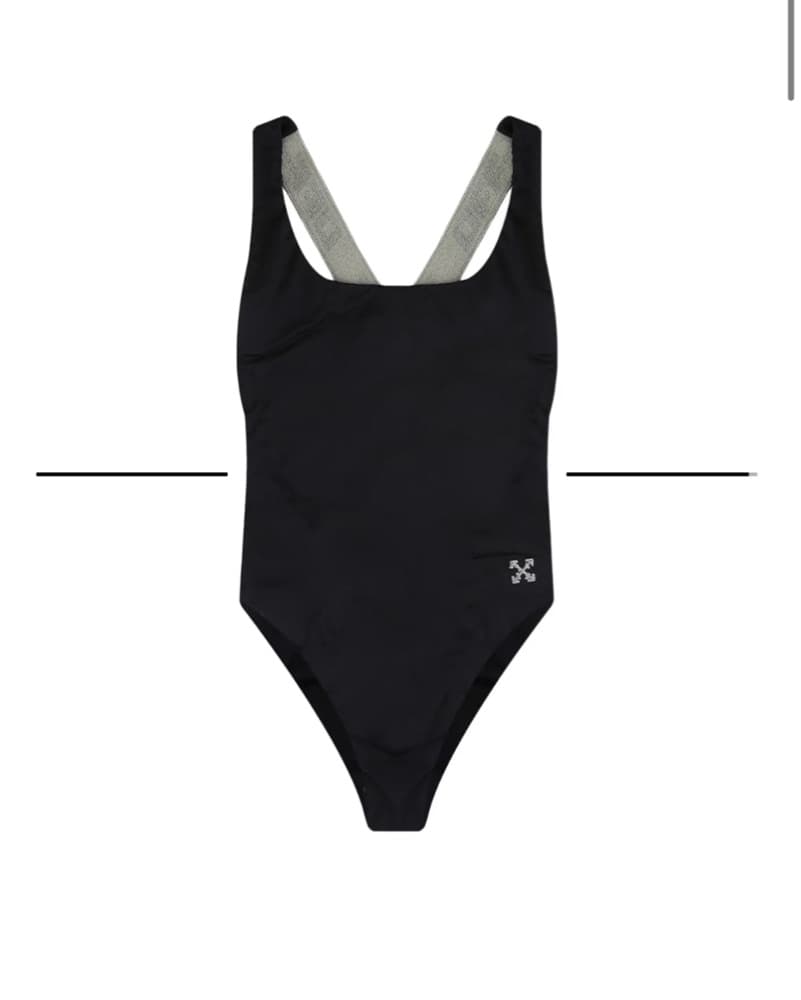 Off-White Logo Band Swimsuit 'Black’ - Image 1