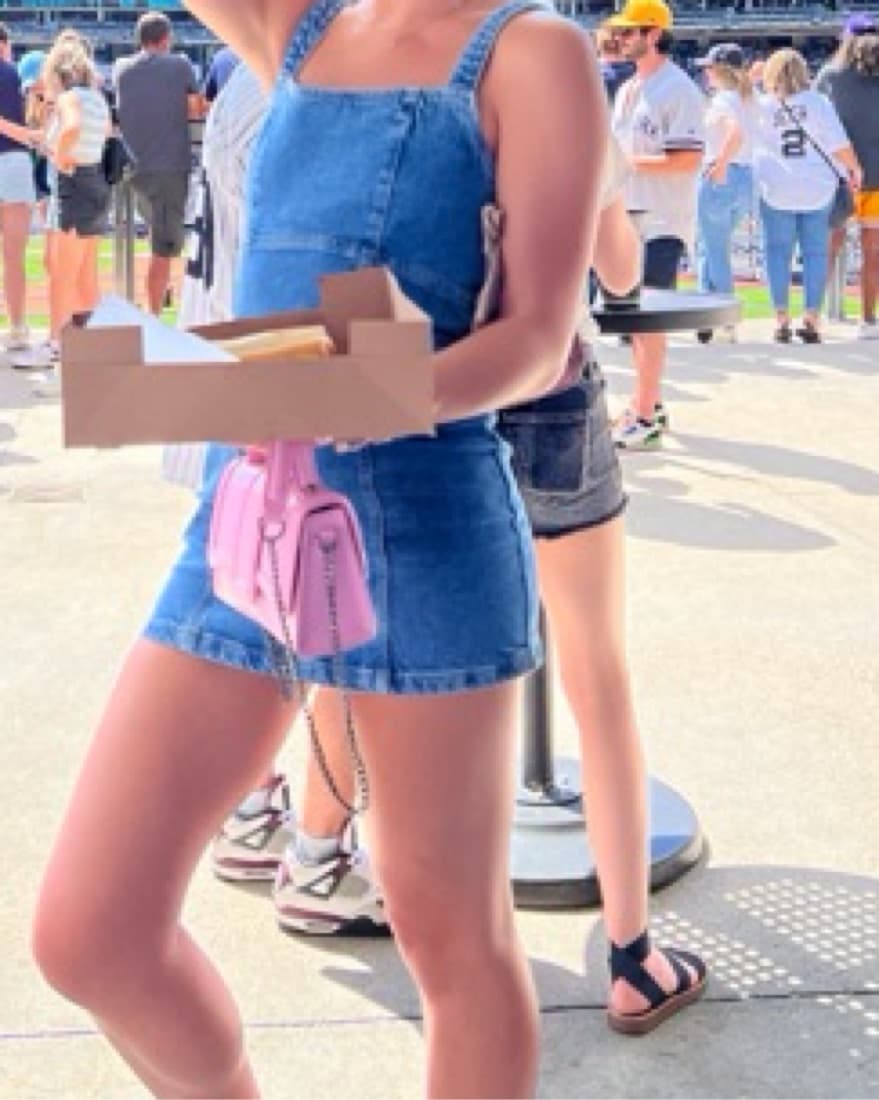Cute Denim Overall Dress - Image 2
