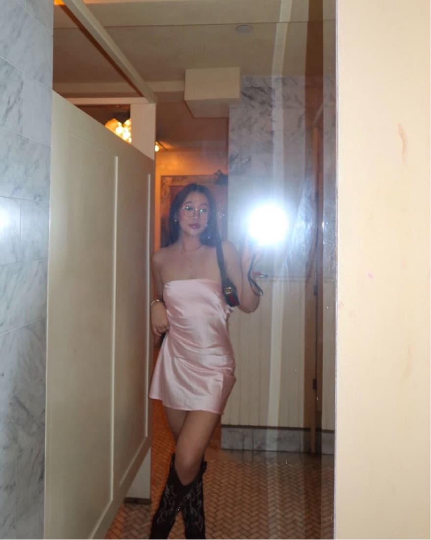 STRAPLESS MINI DRESS PINK - Image 4