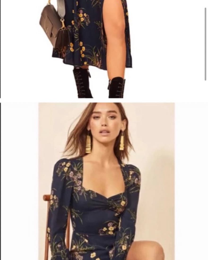 Reformation Wallflower Long Sleeve Dress - Image 1