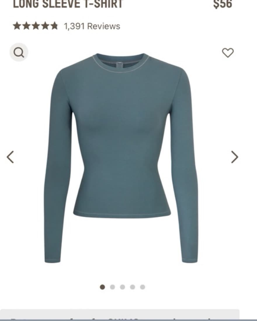 Skims Long Sleeve T-shirt - Image 1