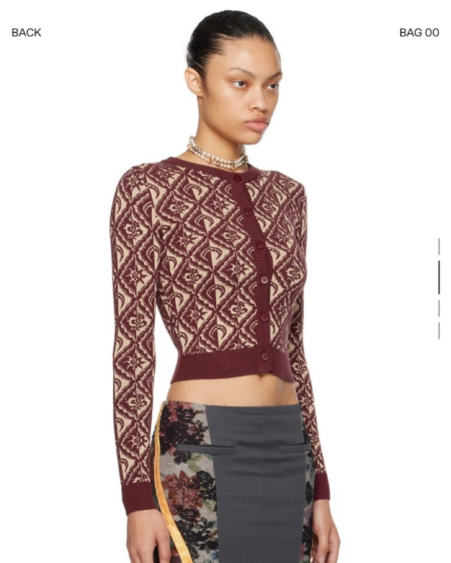 Marine Serre Moon Diamant Cardigan  - Image 2
