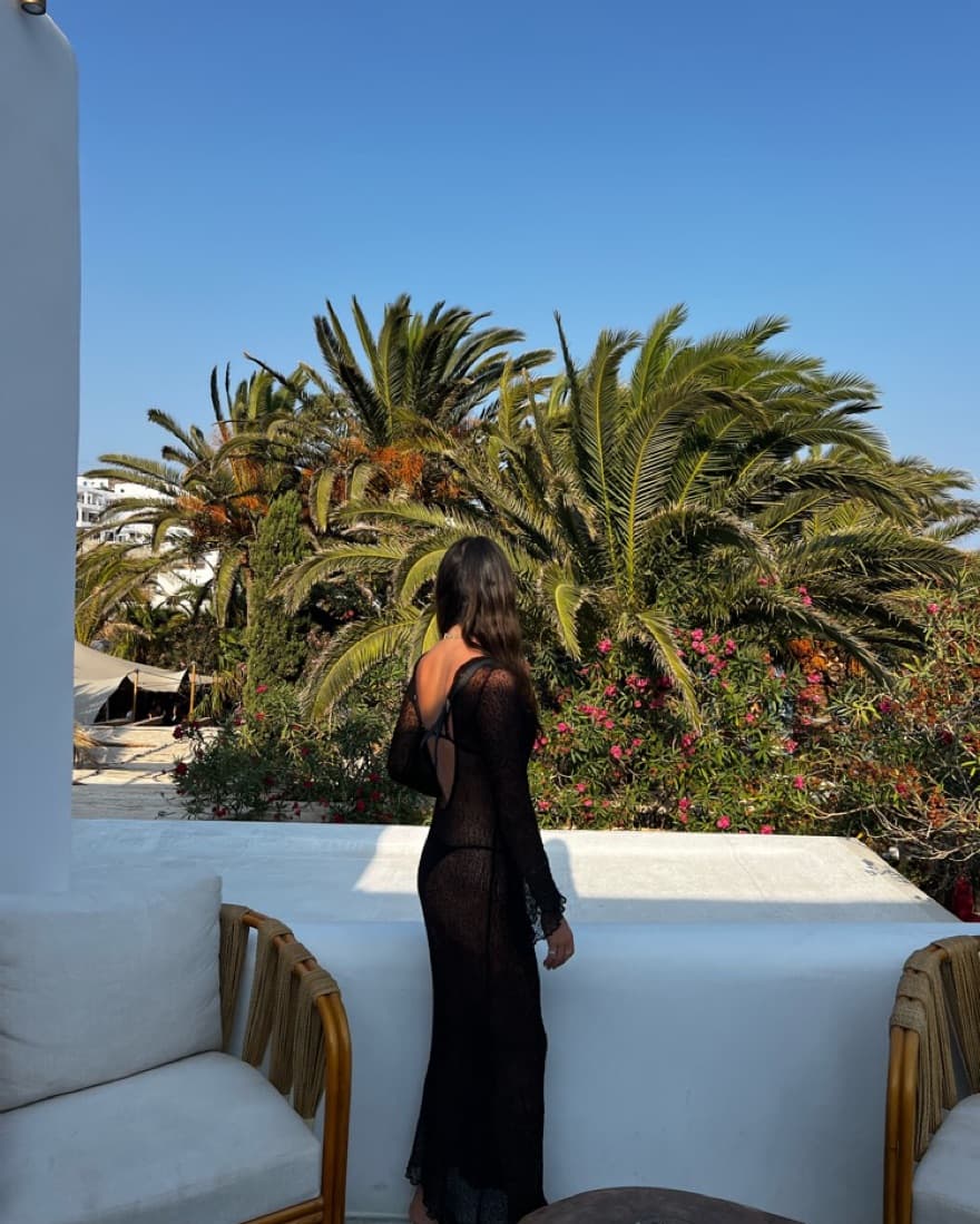 Sheer Knit Dress - Image 3