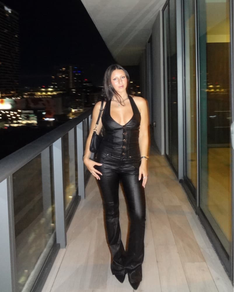 Retrofete Black Leather Jumpsuit - Image 1