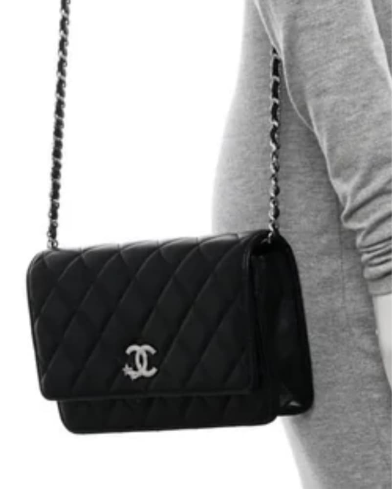 Chanel Black Wallet On Chain Bag  - Image 4