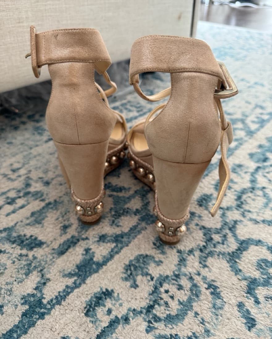 Platform Louboutin Espadrille Sandals - Image 4
