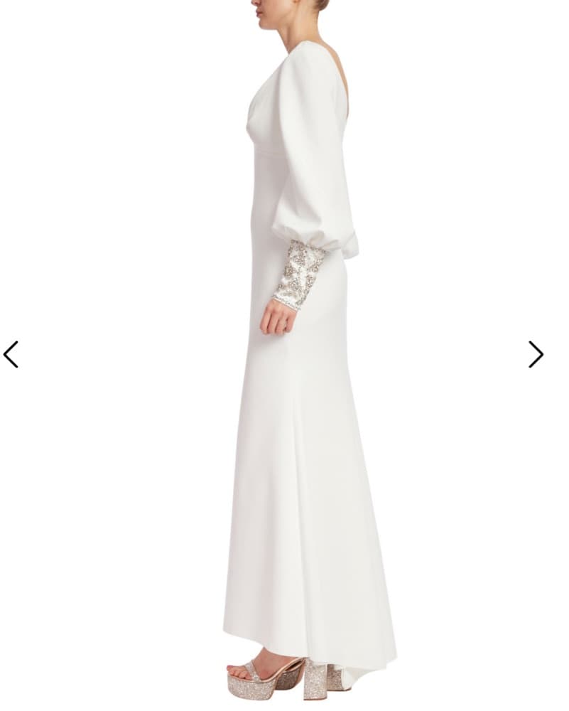 White Badgley Mischka dress - Image 2