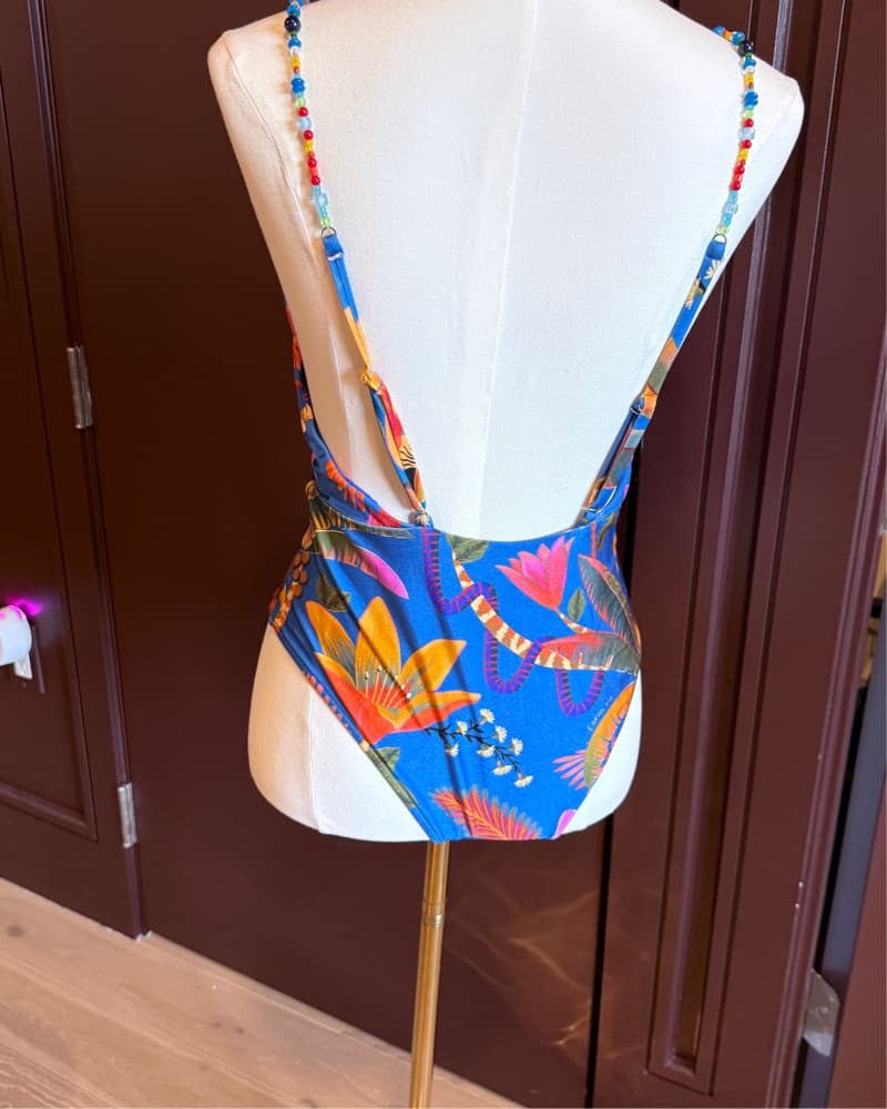 Farm Rio One Piece Beaded Swimsuit - Image 6