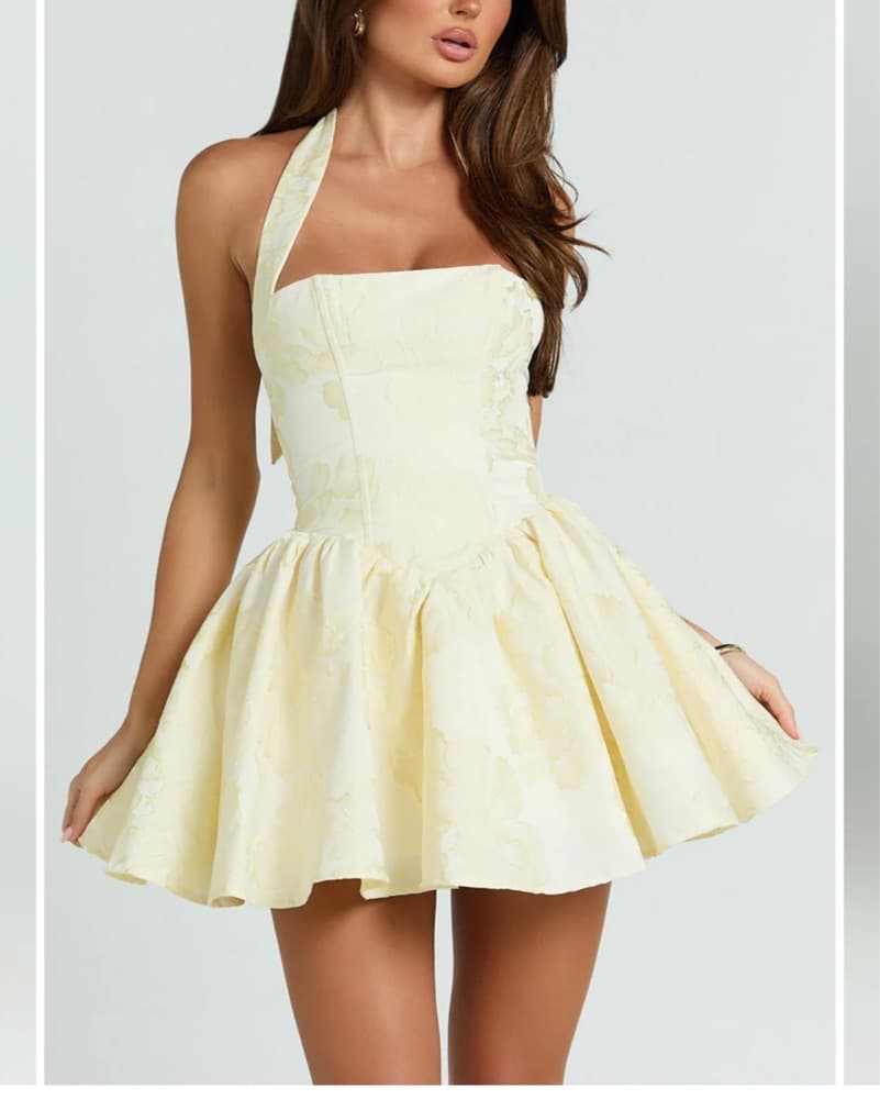 Chic Satin Halter Mini Dress - Image 2