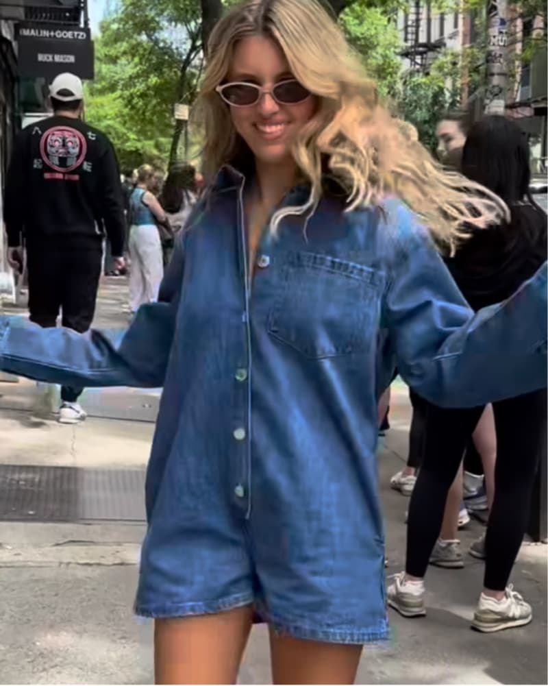 Parke Denim Romper - Image 2