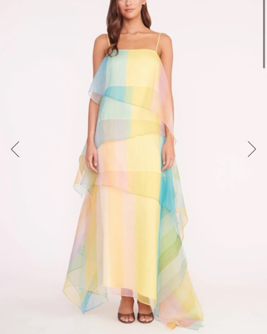 Staud Kyla tiered organza dress - Image 1