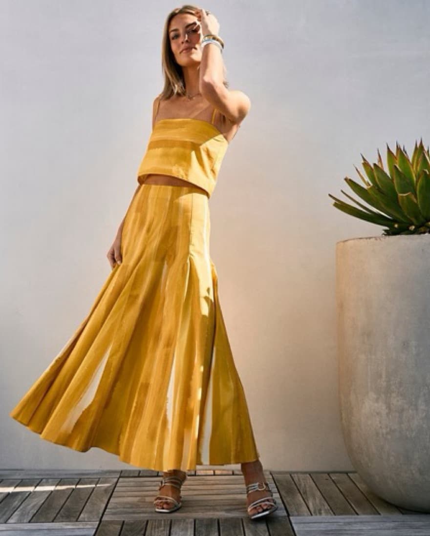 Yellow Top & Skirt Set - Image 3