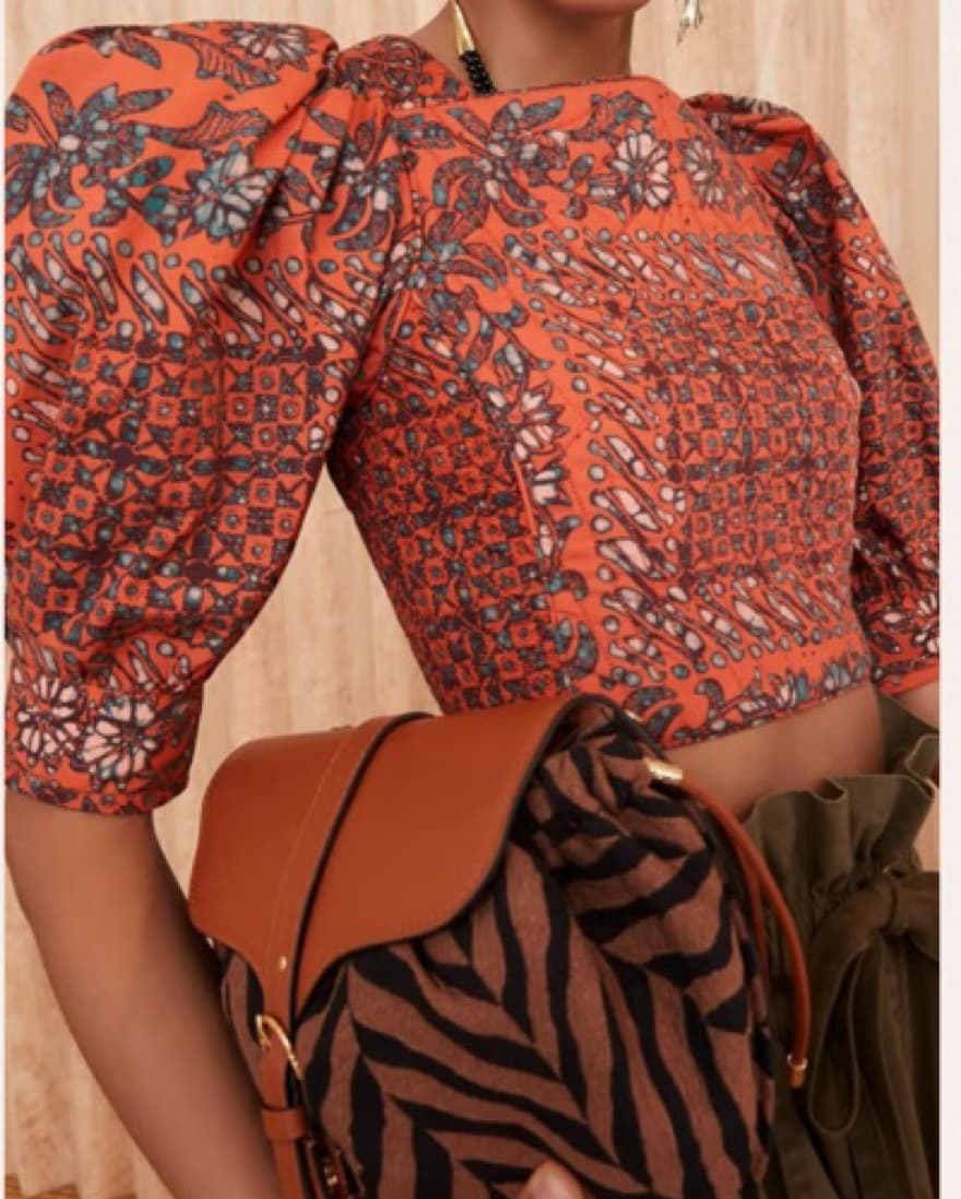 Ulla Johnson Anise Crop Top - Orange  - Image 1