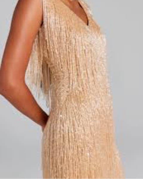 Nadine Merabi Beaded Fringe Dress XS - Image 2