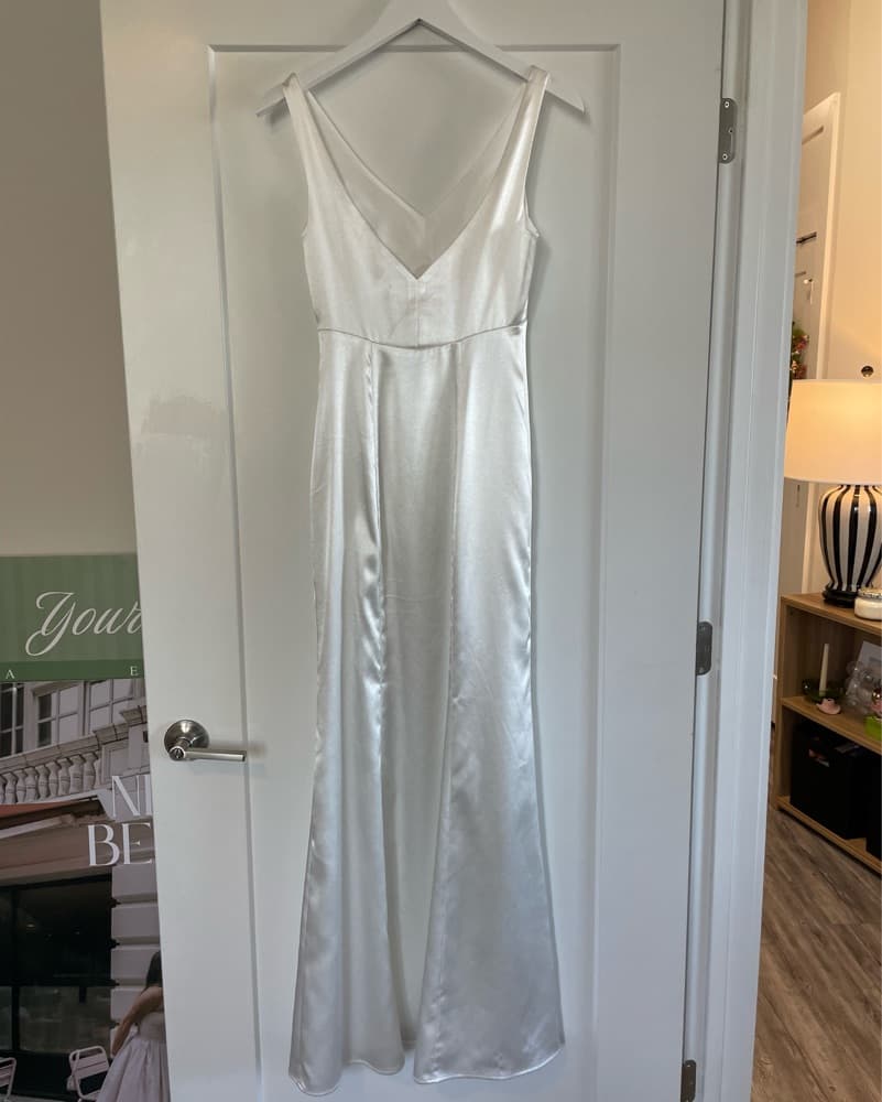 Birdy Grey Ivory Satin Dress  - Image 3