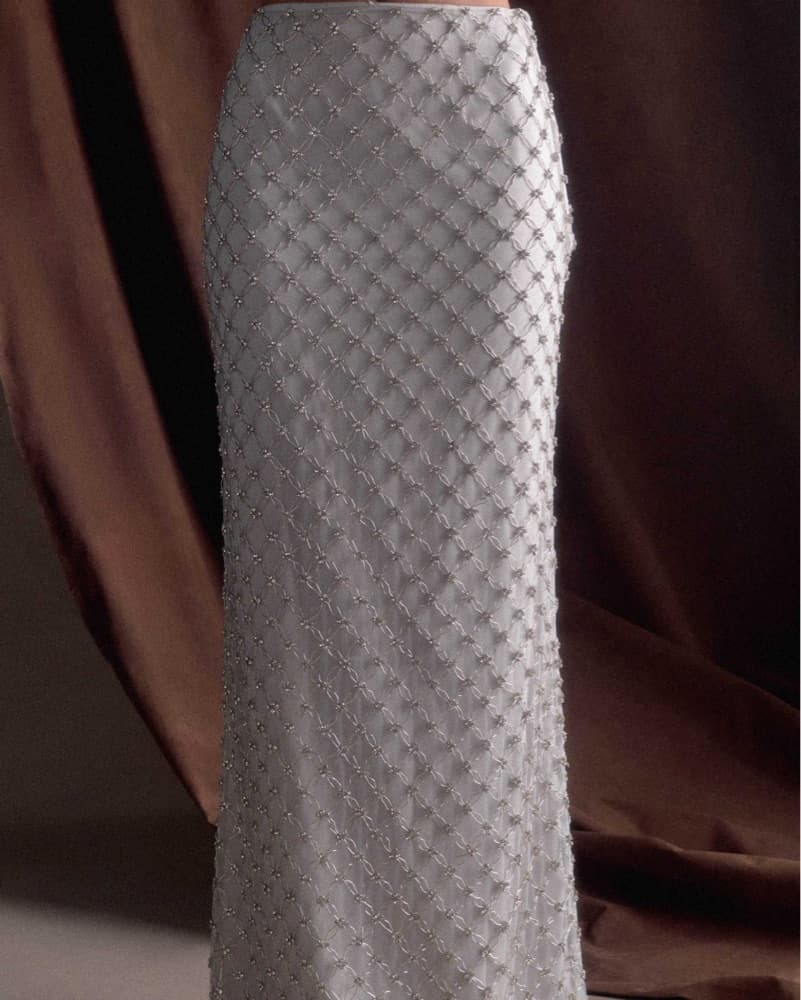 Hand Beaded Maxi Skirt  - Image 1