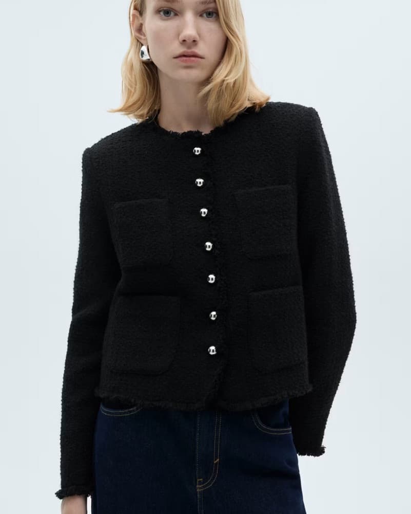 Tweed Top + Skirt Set - Image 1