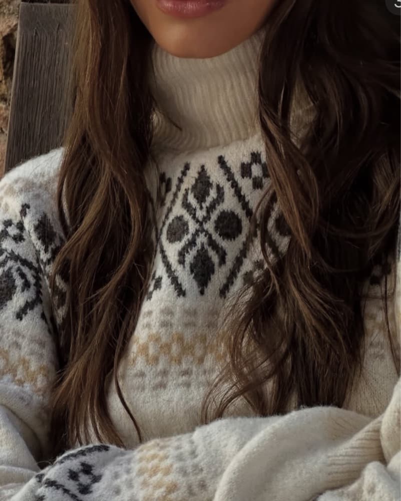More To Come Kelsey Fairisle Sweater Set - Image 6