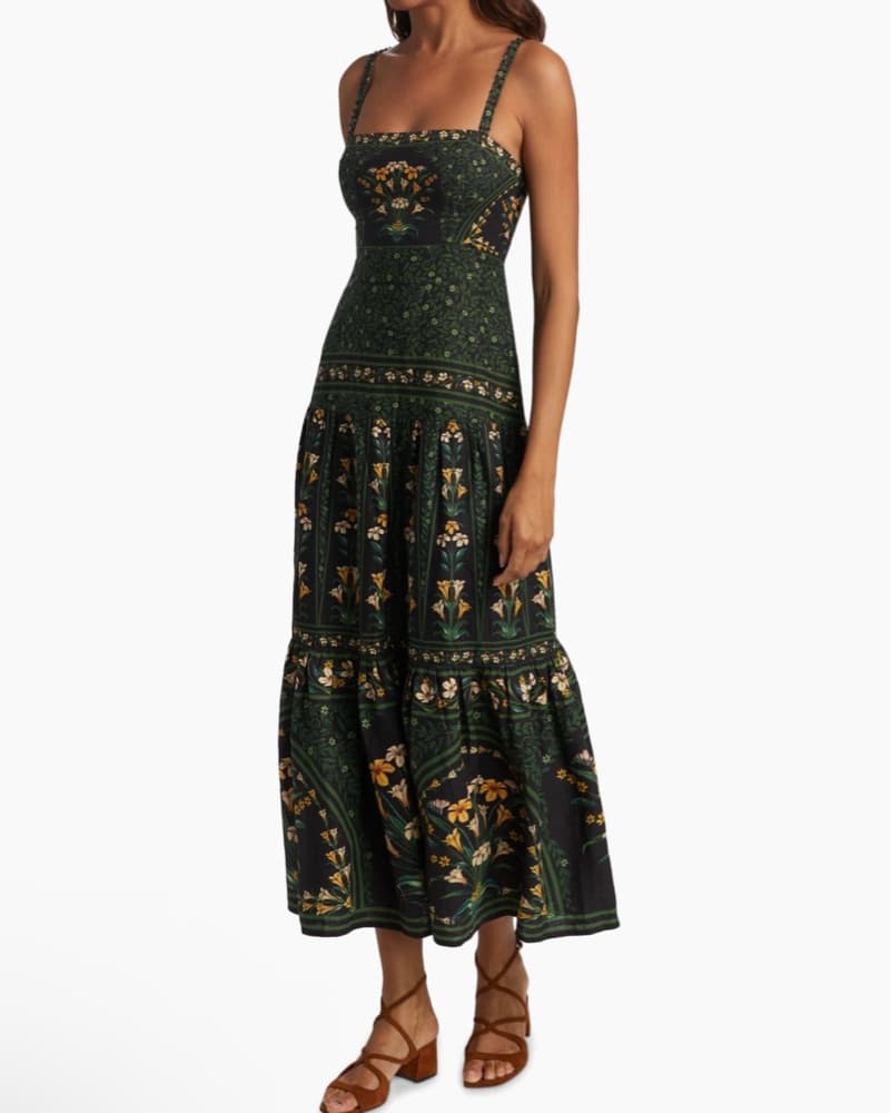 Farm Rio Flowers Arch Sleveless Maxi  - Image 3