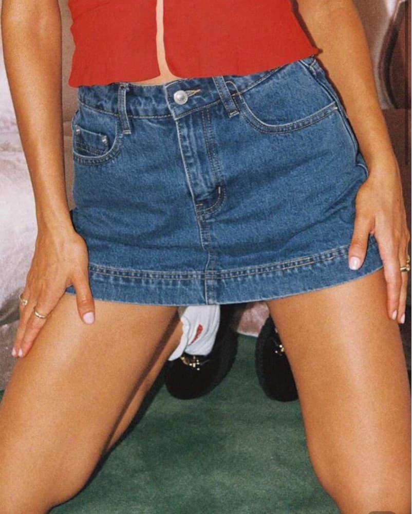 Retro Denim Skort From Princess Polly - Image 1