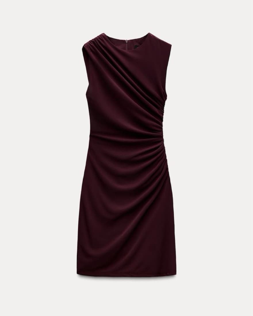 Zara Maroon Dress - Image 2