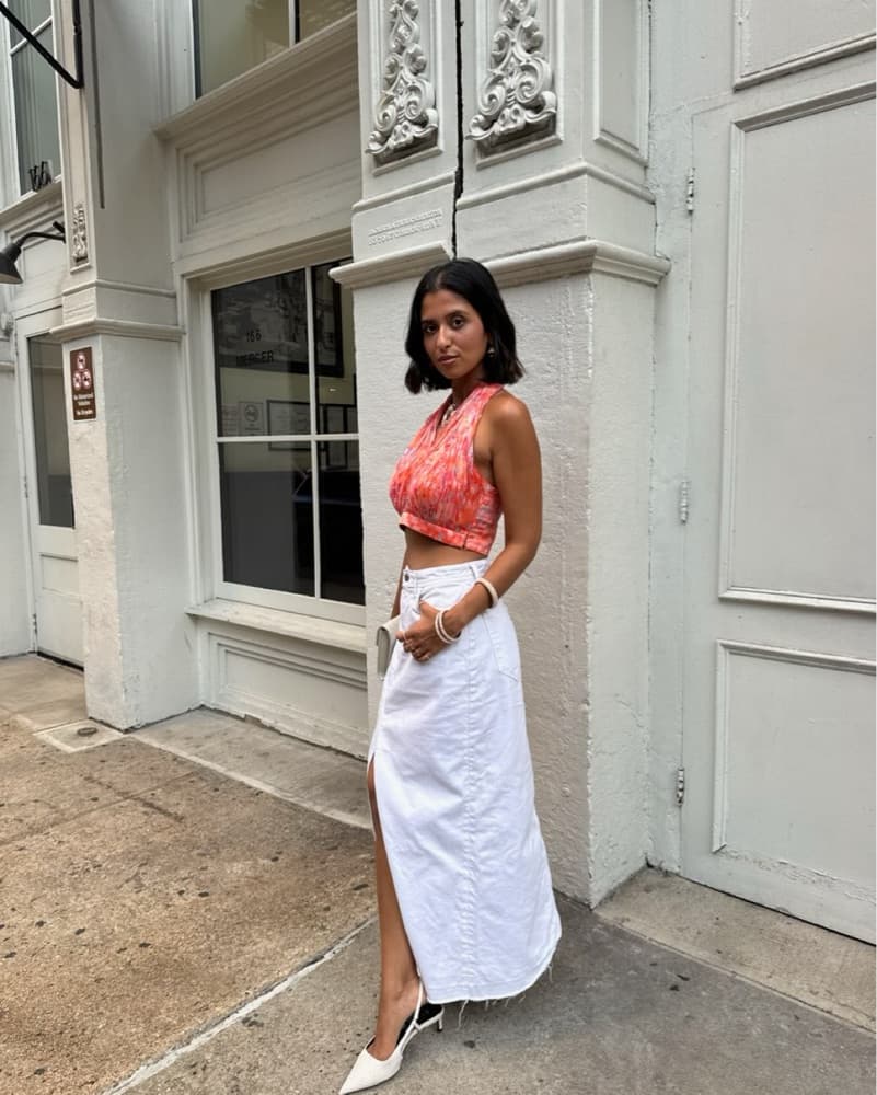 Orange Indian Halter Top - Image 2
