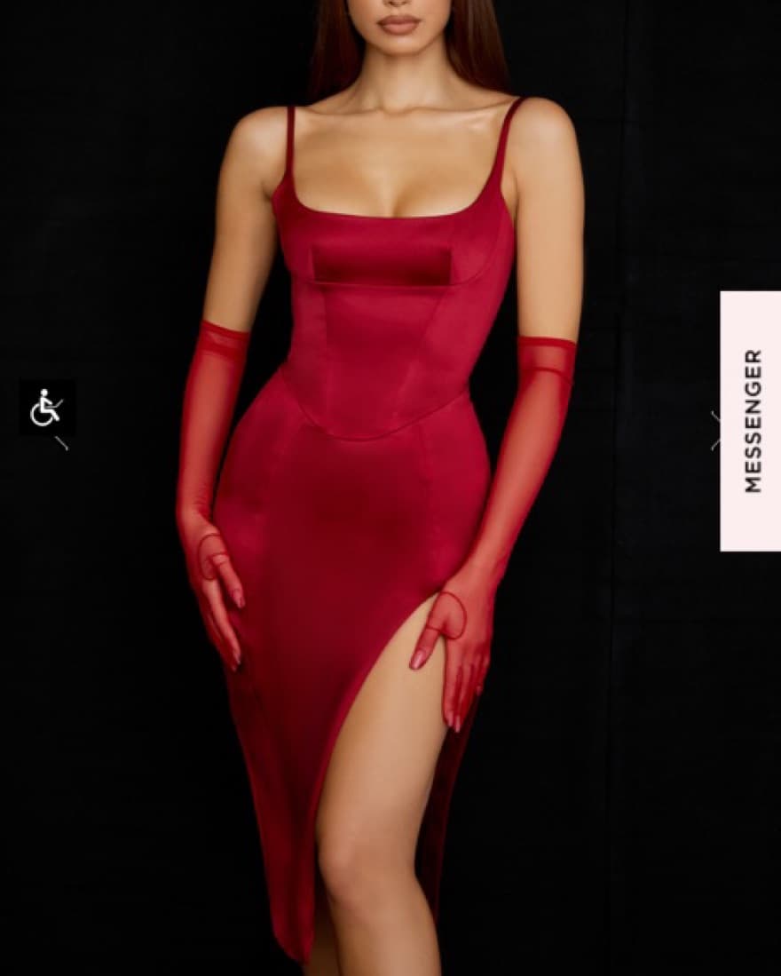 House of CB Casimira Wine Corset Dress - Image 1