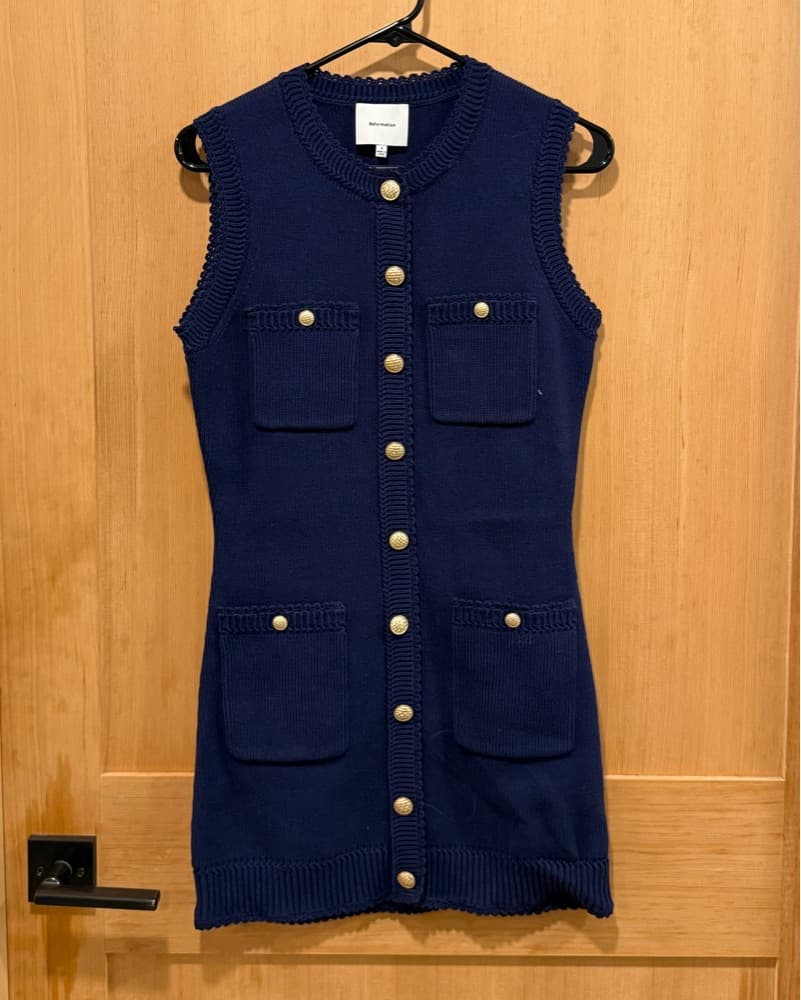 Reformation Catalina Cotton Mini Dress - Image 5
