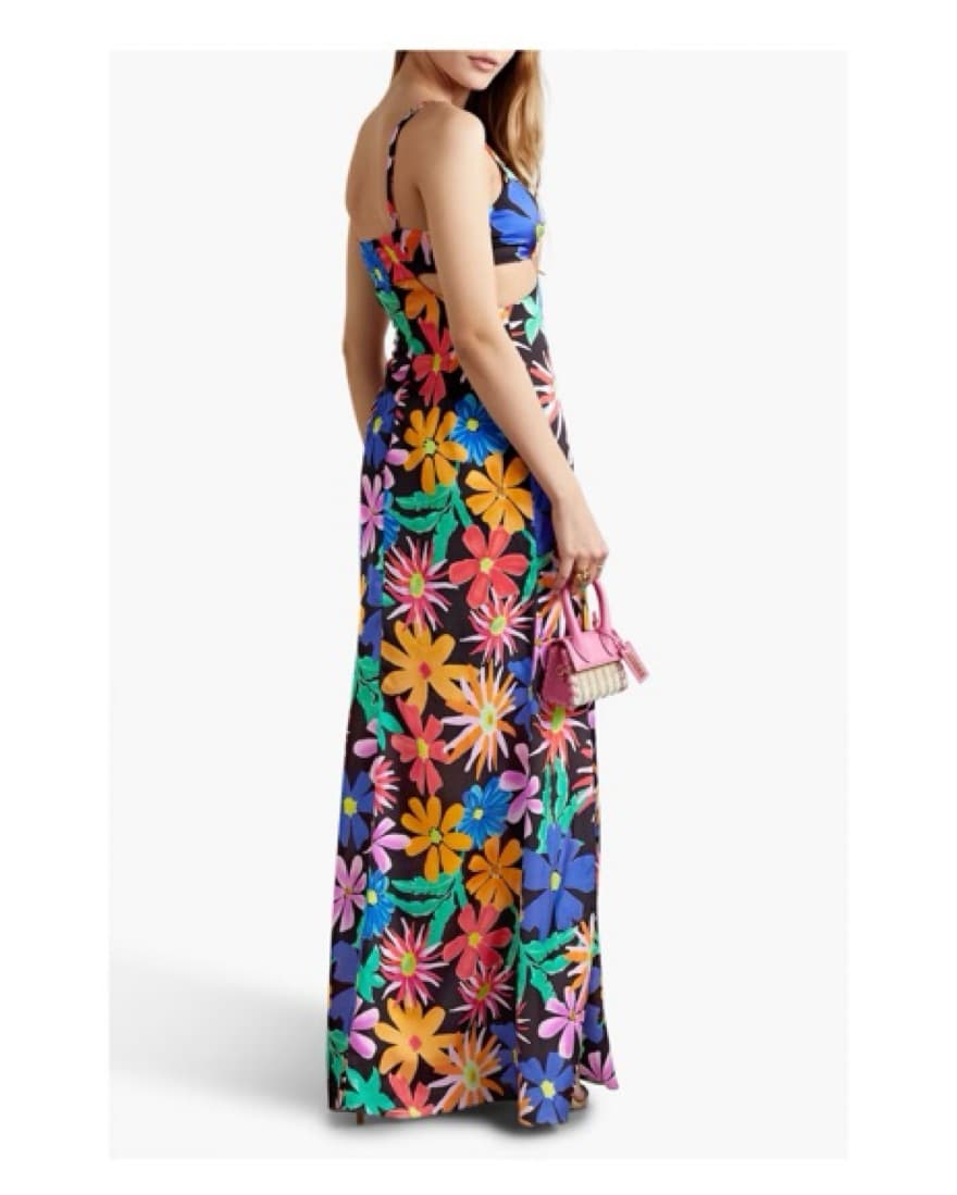 PatBo Aster Cutout Floral Maxi Dress - Image 4