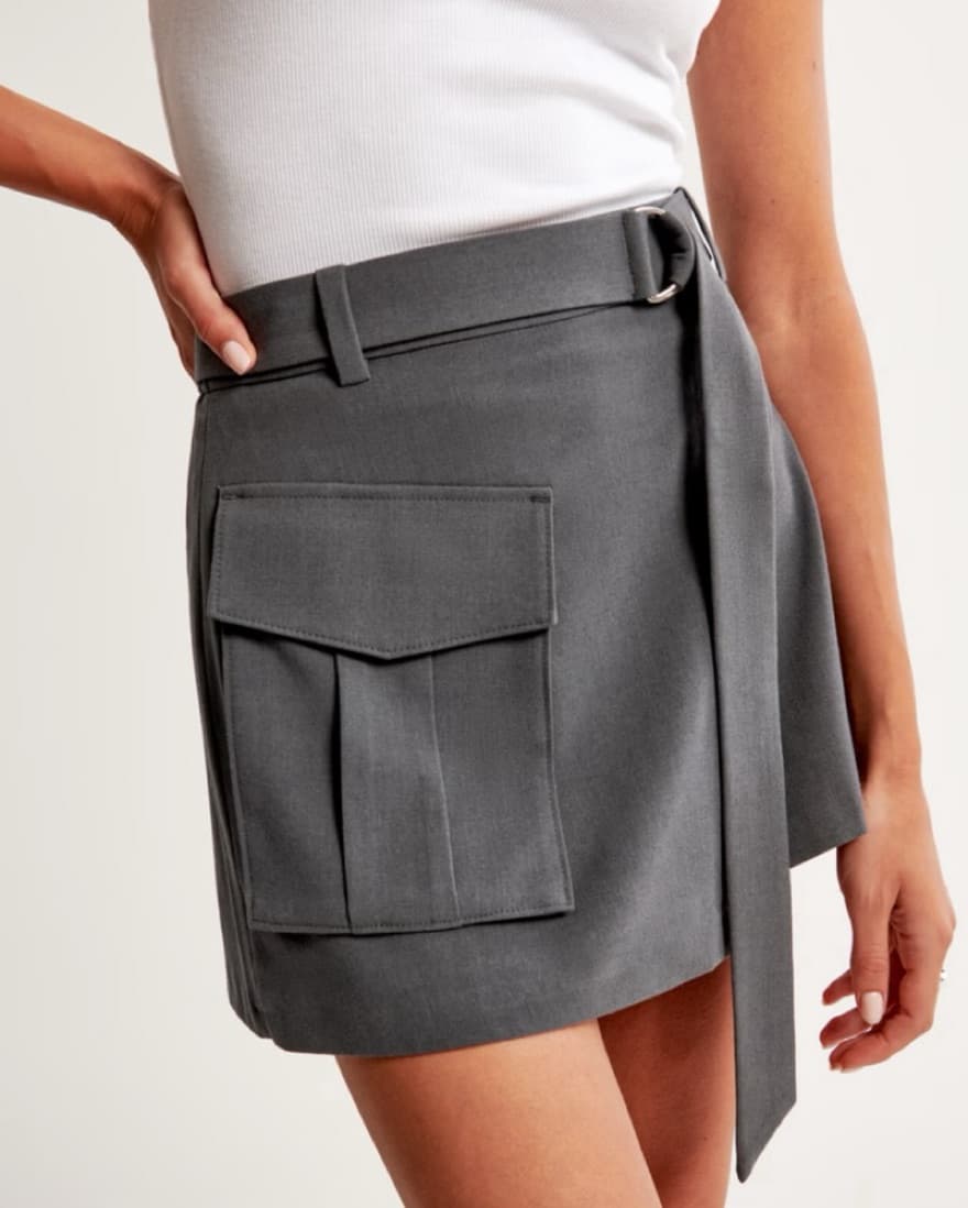 Wrap-Front Utility Mini Skort - Image 5