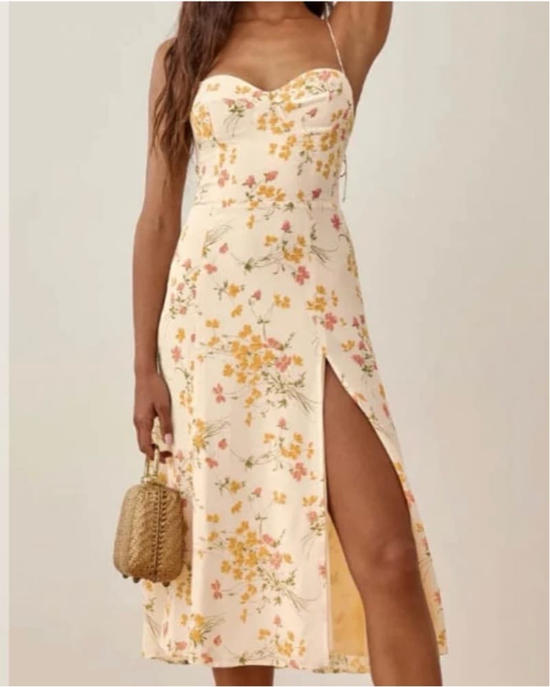 Reformation Floral Midi Dress - Image 1