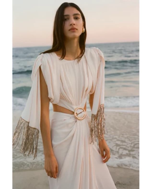 Rabanne Bohemian Crepe Maxi Dress  - Image 3