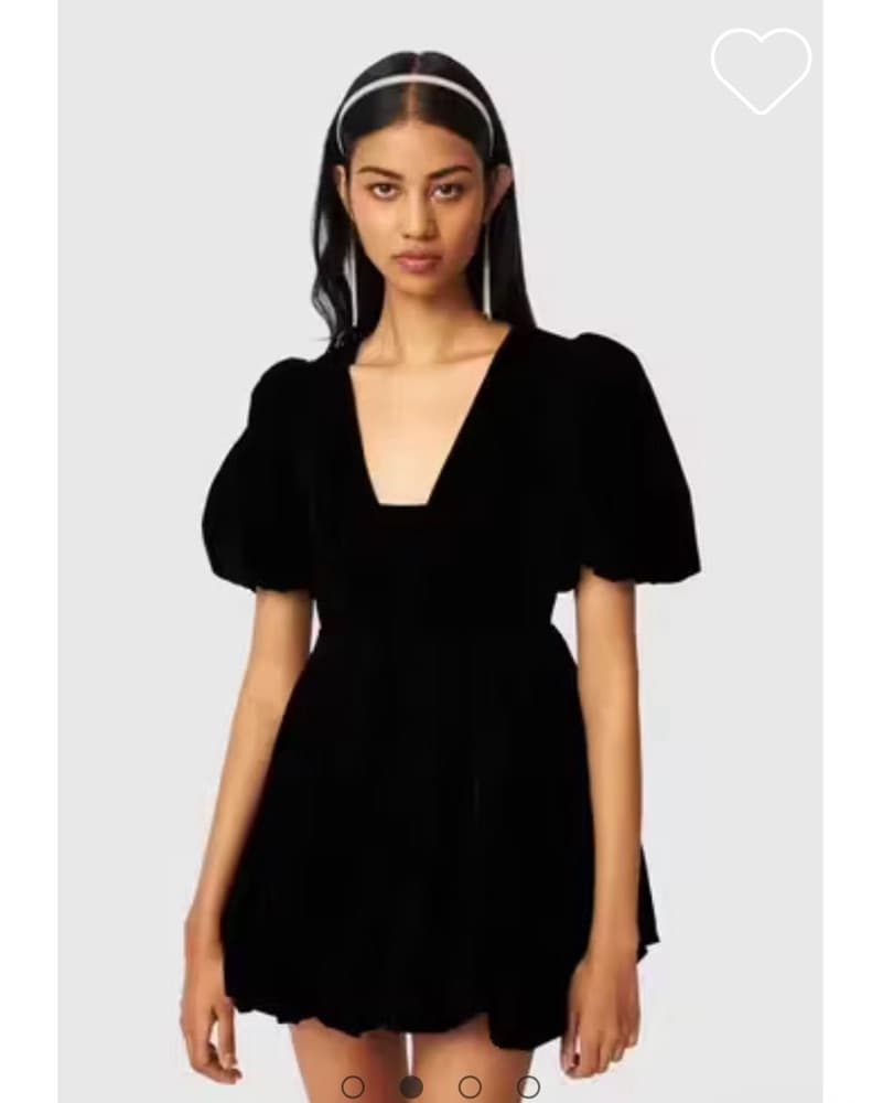 Par Violet Velvet Mini Dress - Image 1